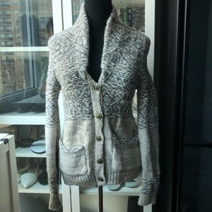 SOLD OFF APP • Wilfred Chunky Wool Blend Button Up Sweater